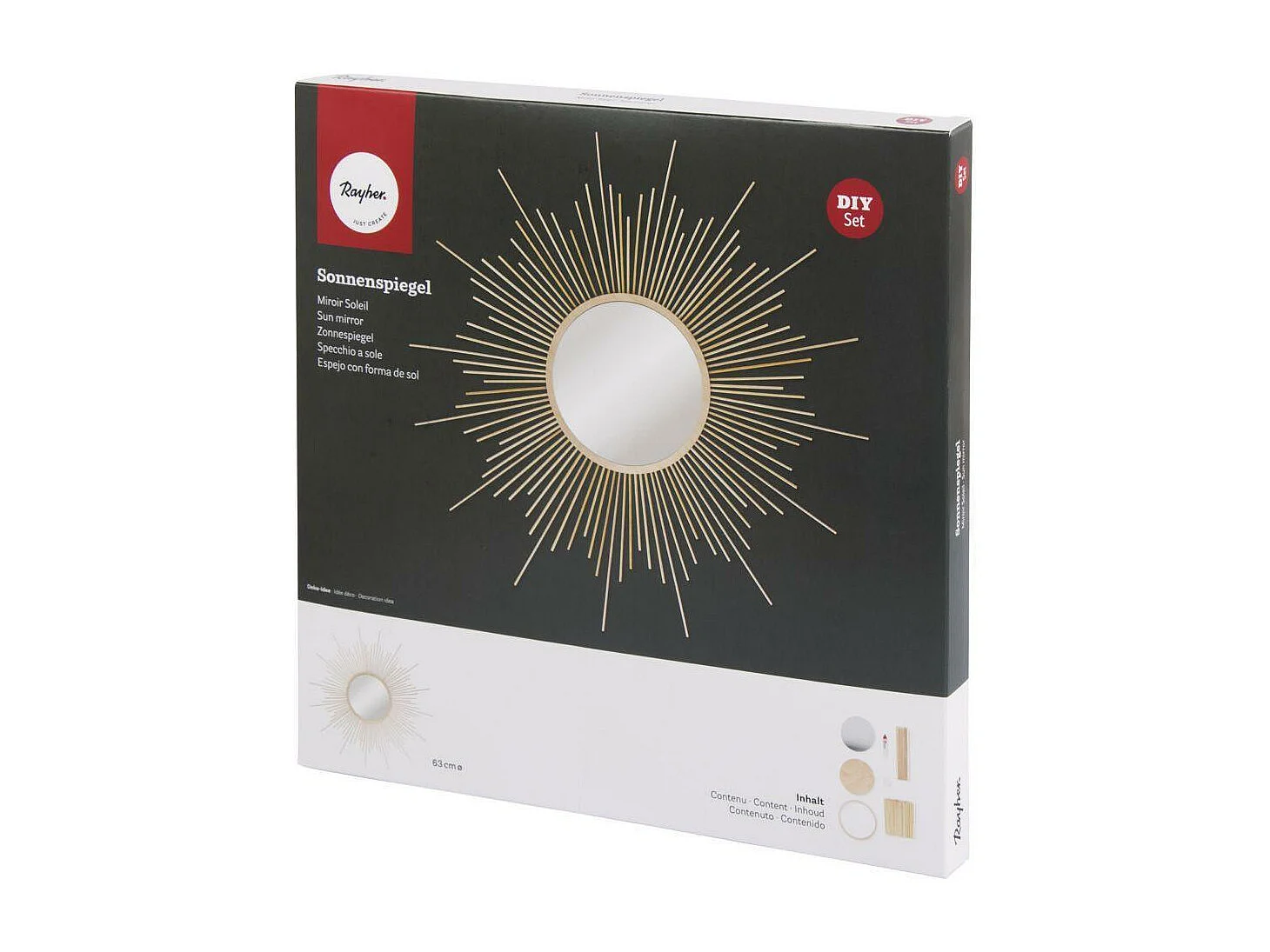 DIY VintageSonnenbrillenspiegel, um sich selbst zu machen ø 63 cm