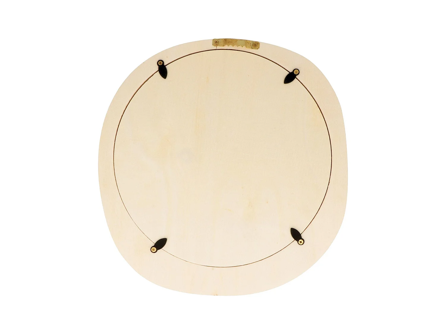 Houten leeuwenkopspiegel