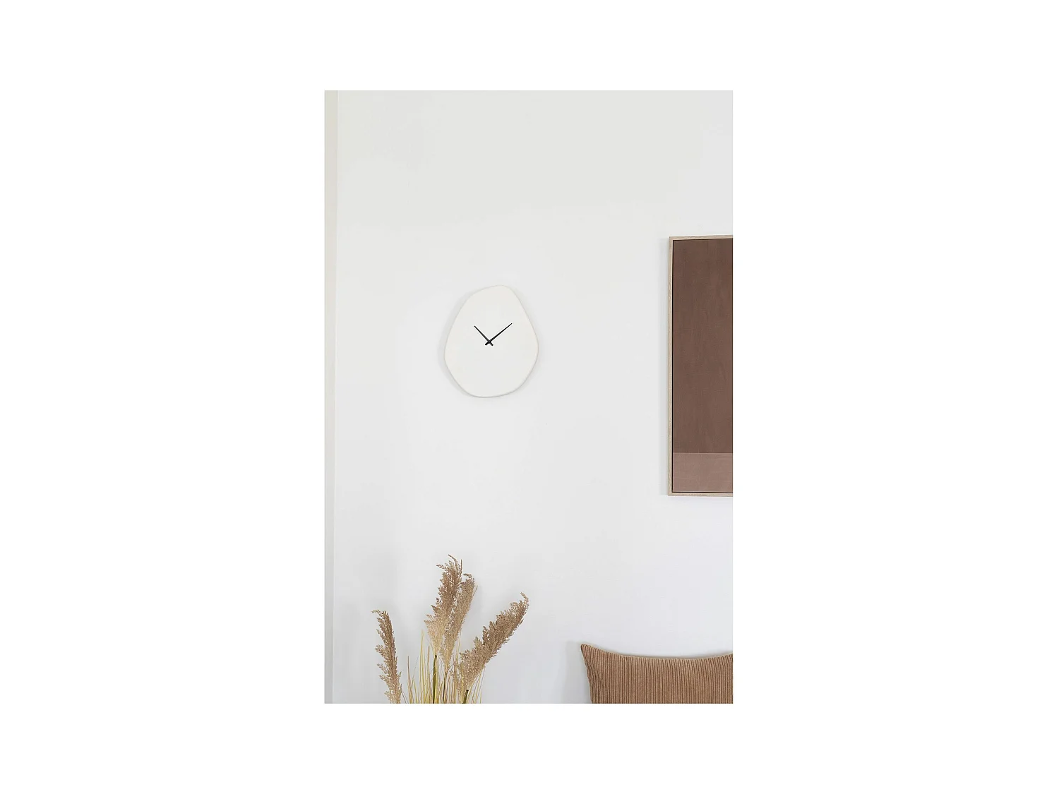 Vienna Wanduhr lautlos, 28x33cm offwhite.