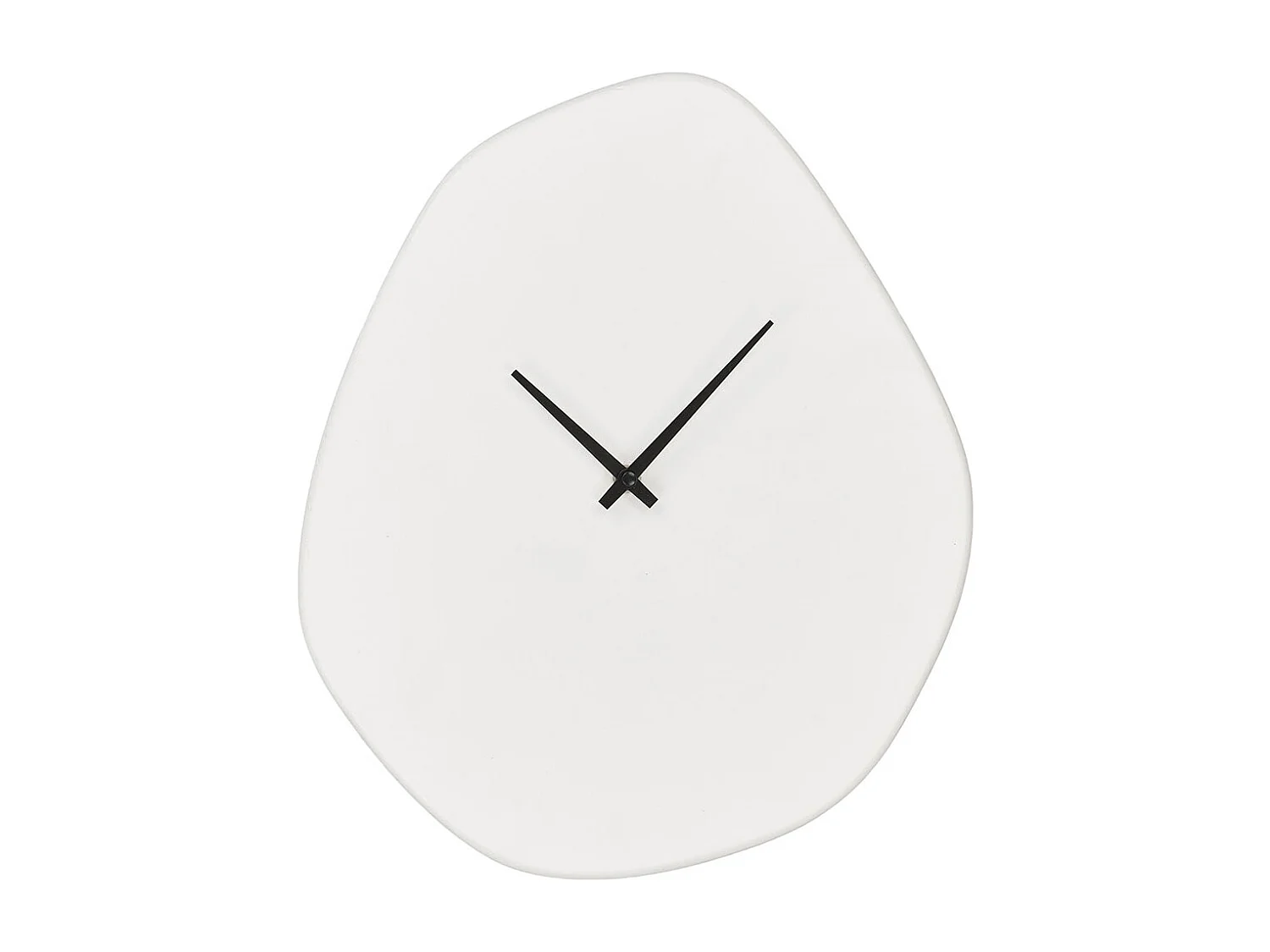 Reloj de pared orgánico de Viena, cemento blanquecino, 28 x 33 cm