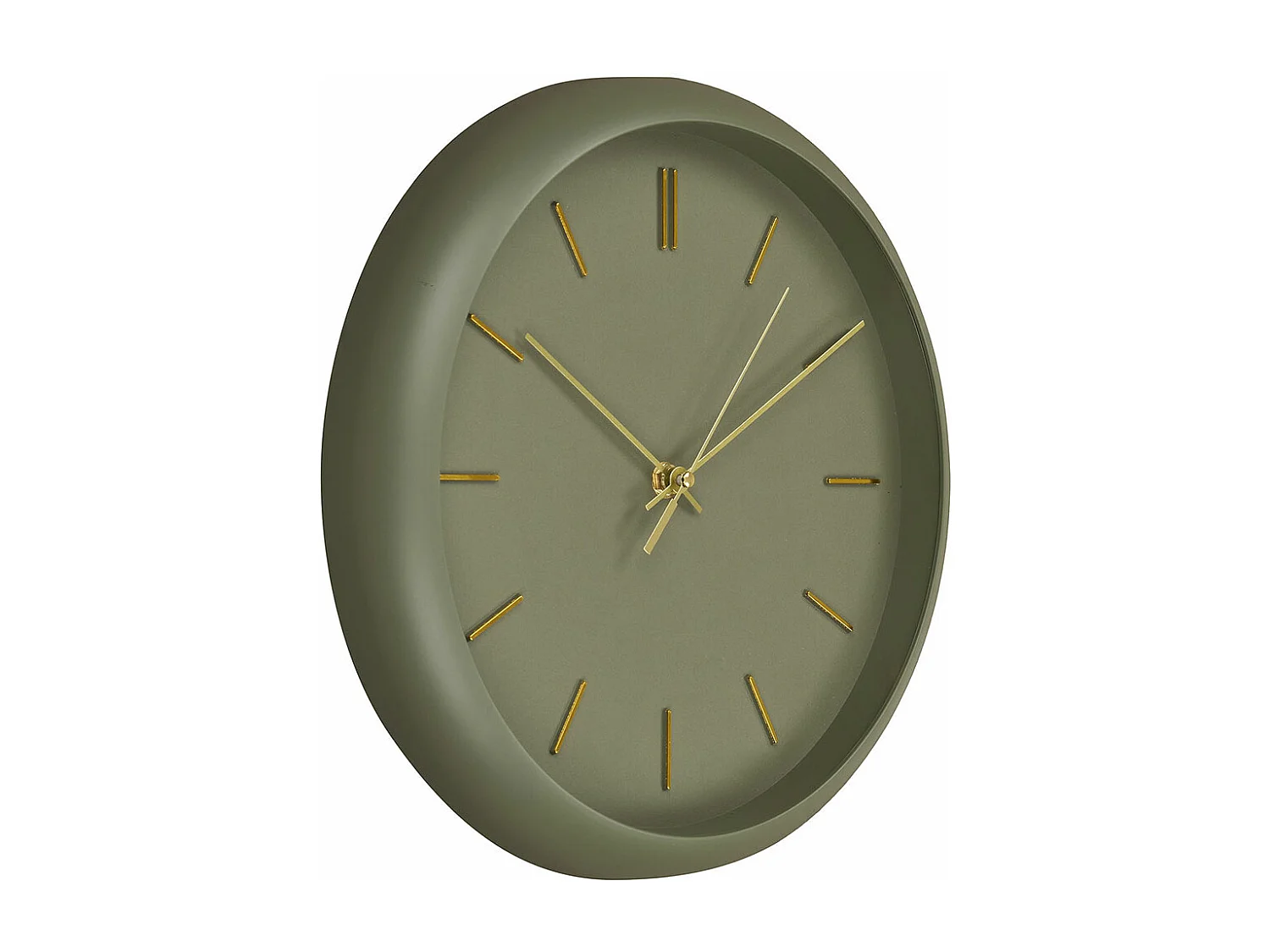 Orologio da parete silenzioso Rossano Ø30cm verde.