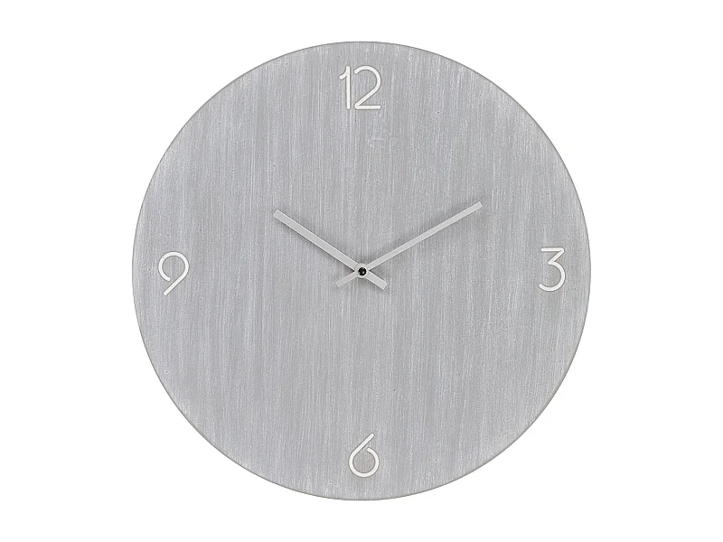 Ravenna Wanduhr lautlos Ø40 hellgrau.