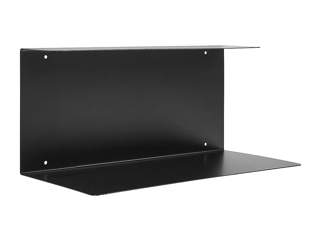 Lille Wandregal 40x18x18cm schwarz.