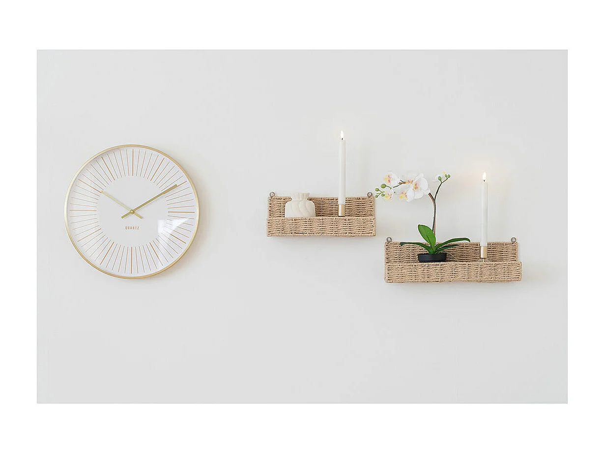 Treviso étagère murale set de 2 naturel.