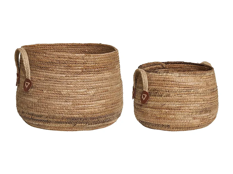 Aosta Körbe Set von 2 Natur.