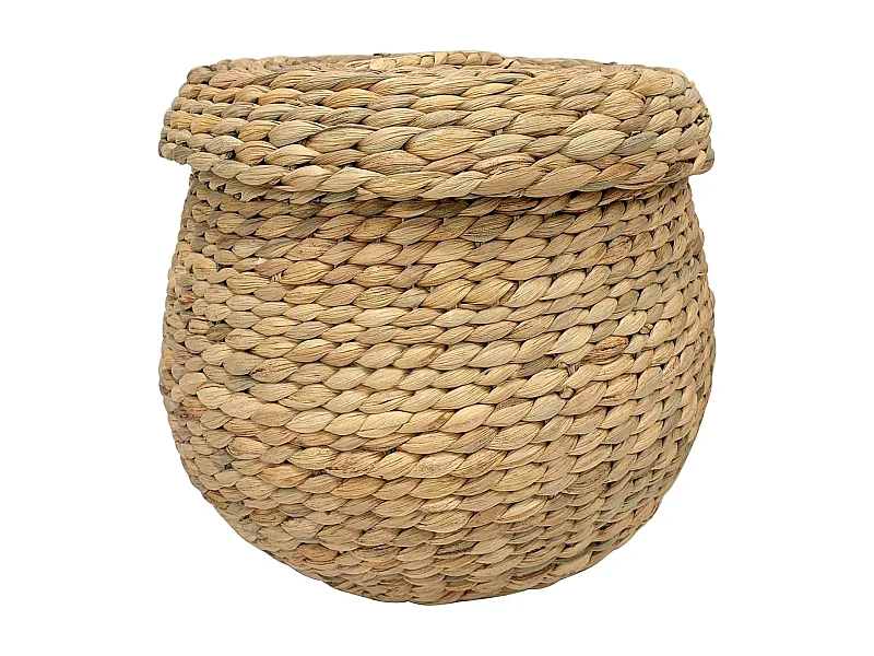 ARONA opbergmand met deksel – Natuurlijk riet