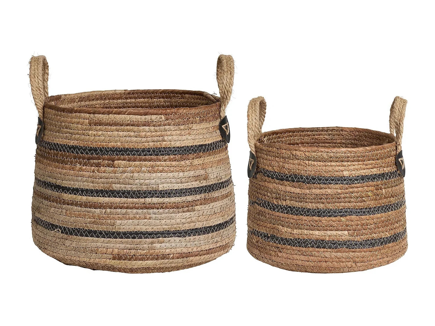 Set di 2 cestini Erba naturali.