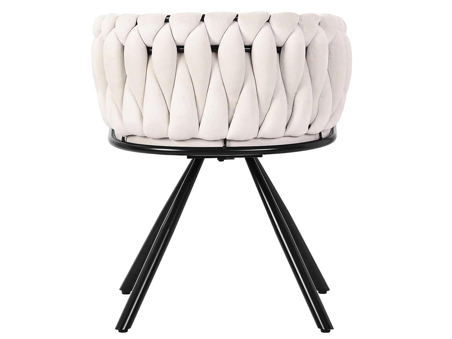 Lot de 2 Chaises pivotantes en velours - 71 x 51.5 x 51.5 cm - pour salon et chambre à coucher - avec quatre pieds en métal - gris
