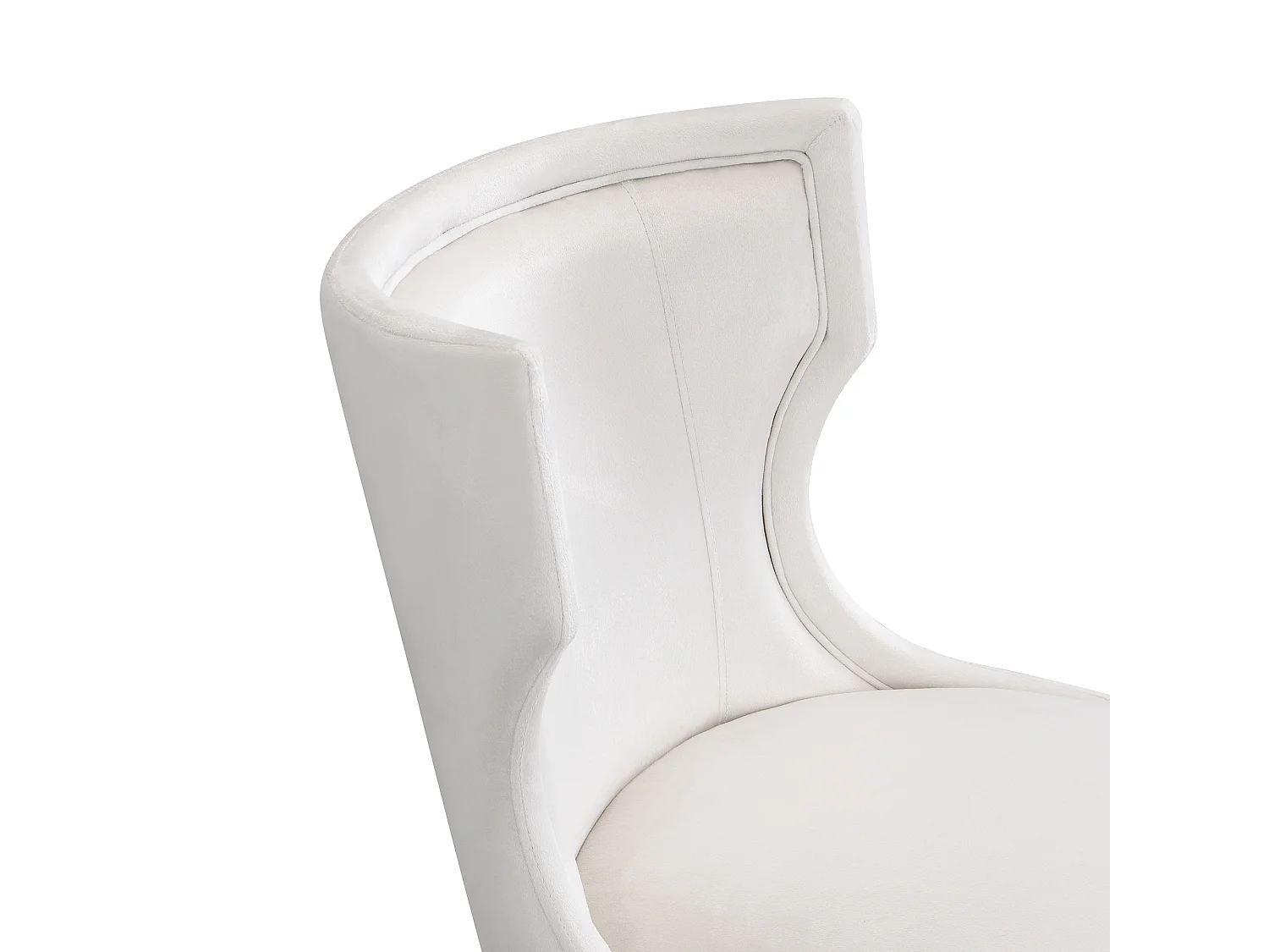 Lot de 2 Chaises en velours - 84 x 62 x 54 cm - pieds réglables en bois massif - avec coussin épais - beige