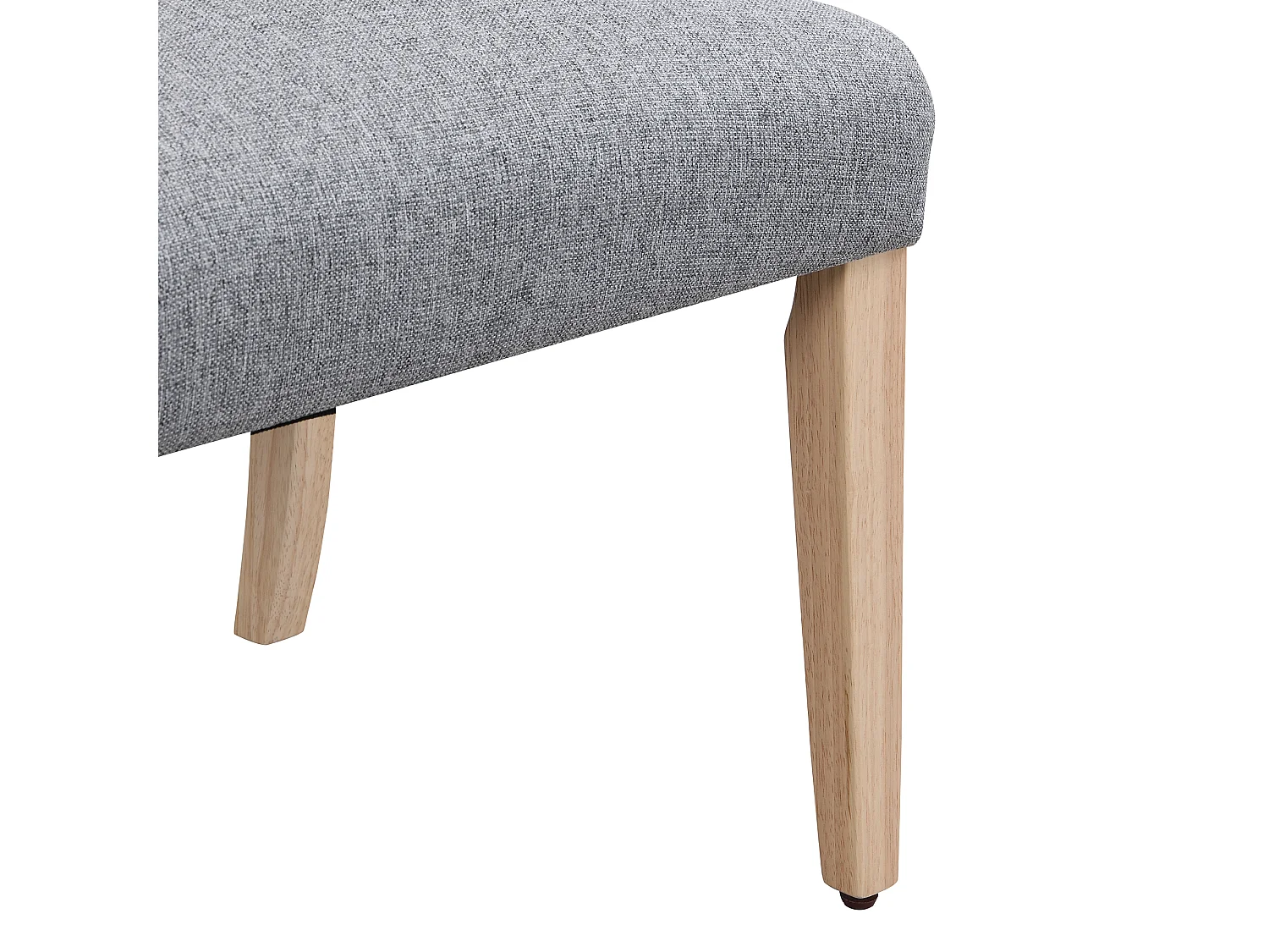 Lot de 6 Chaises en lin - 88 x 61 x 51 - avec accoudoirs et coussin épais - pieds réglables - gris