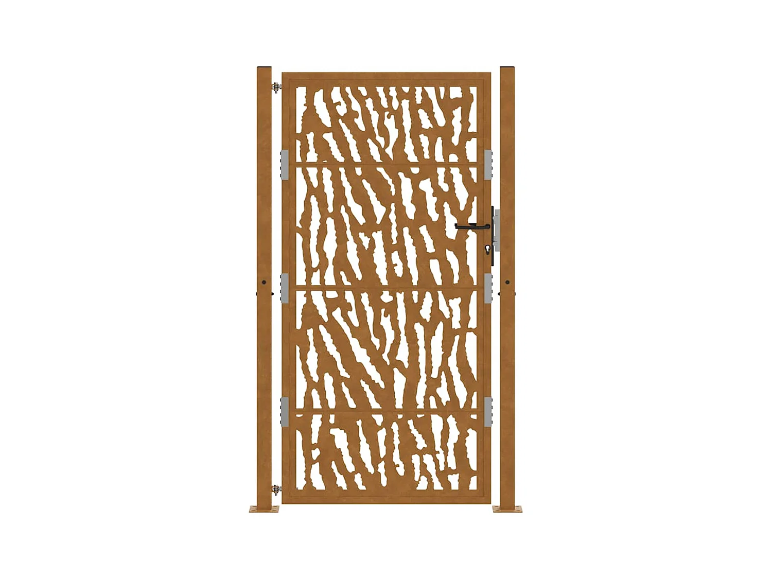 Weerbestendige stalen tuinpoort met traceerbaar design