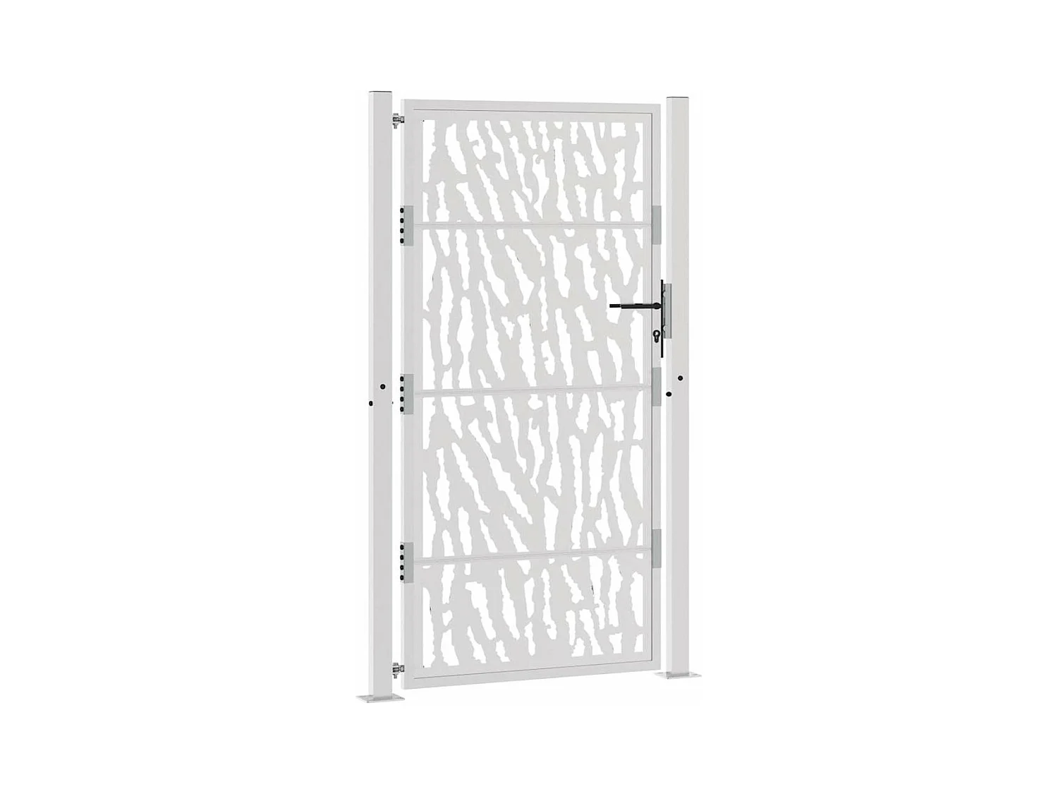 Weerbestendige stalen tuinpoort met traceerbaar design