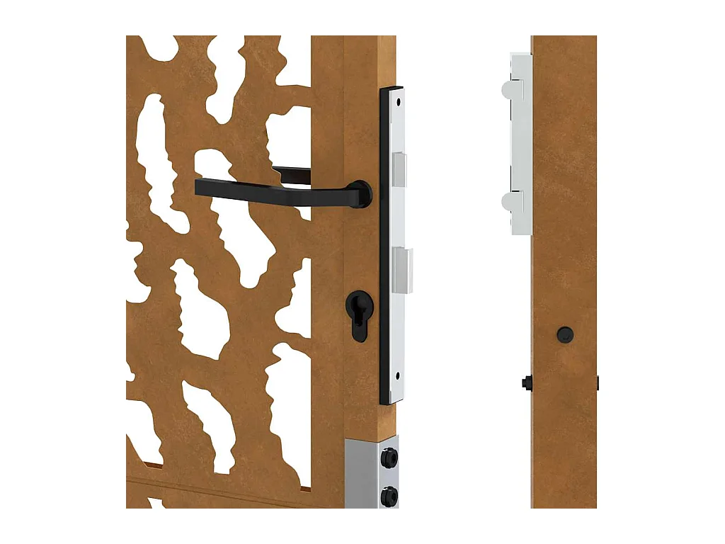 Weerbestendige stalen tuinpoort met traceerbaar design