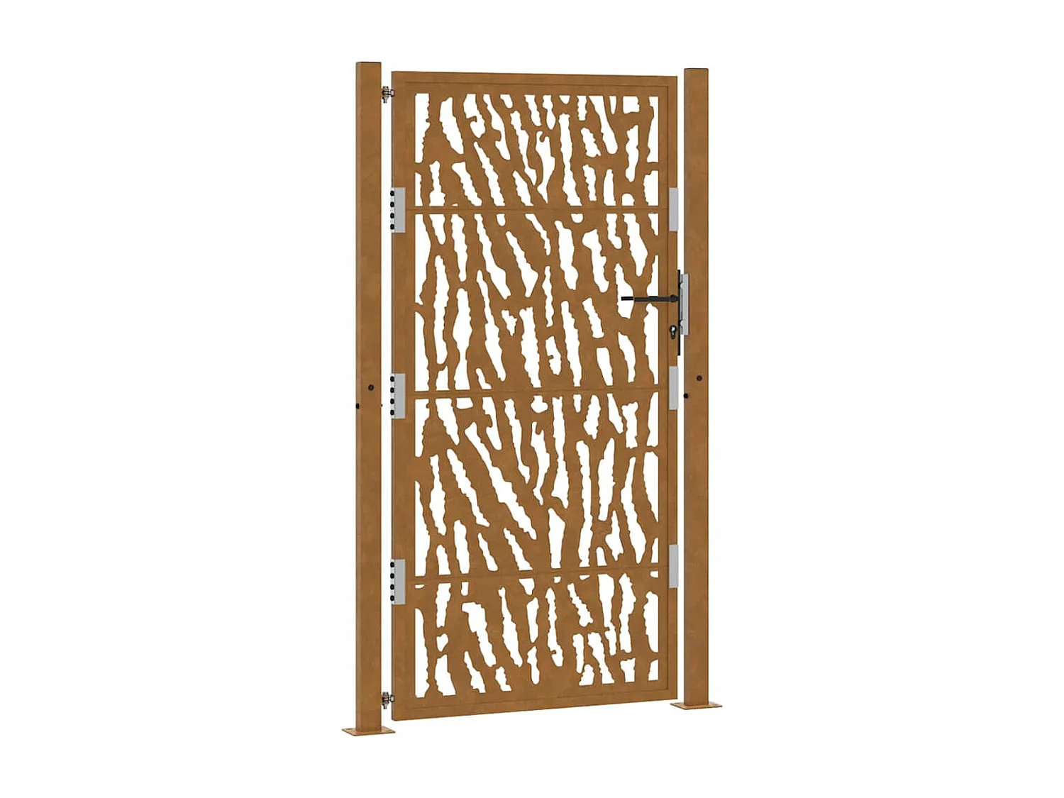 Weerbestendige stalen tuinpoort met traceerbaar design