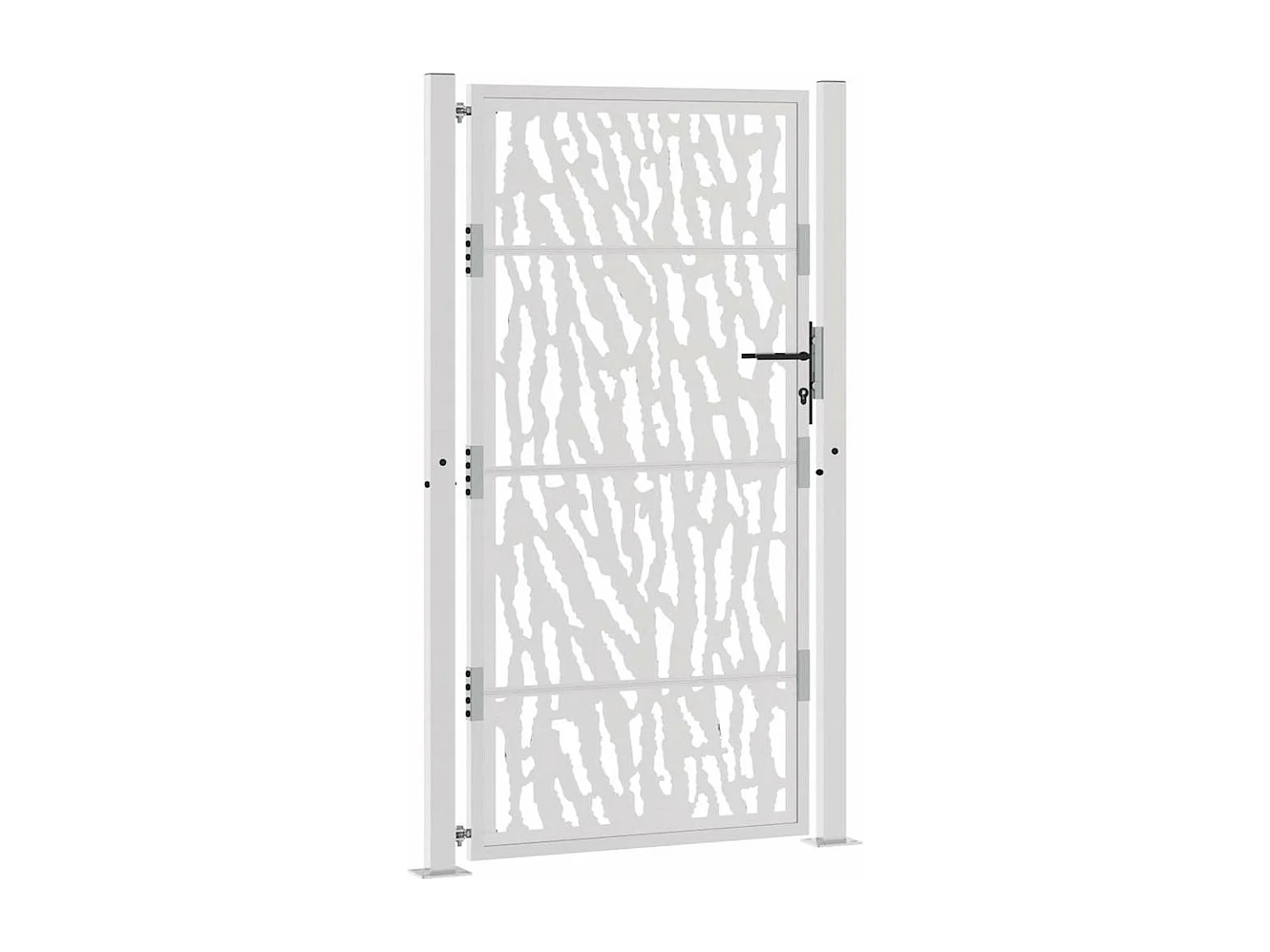 Weerbestendige stalen tuinpoort met traceerbaar design