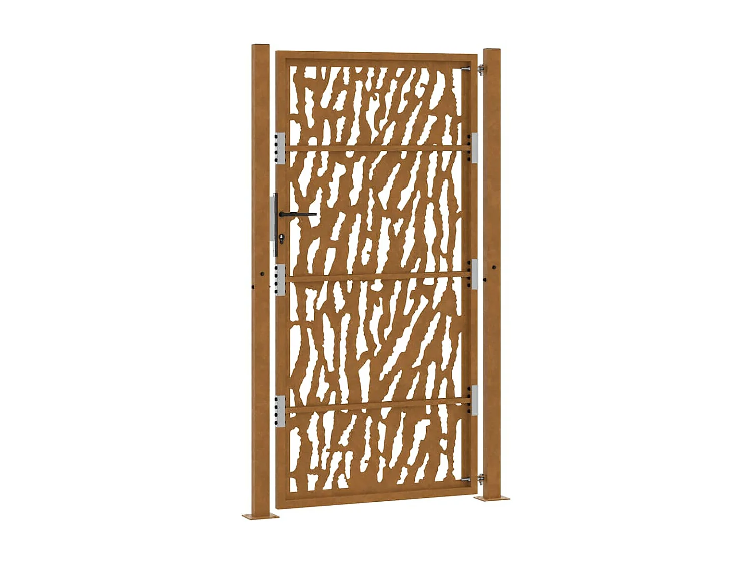 Weerbestendige stalen tuinpoort met traceerbaar design