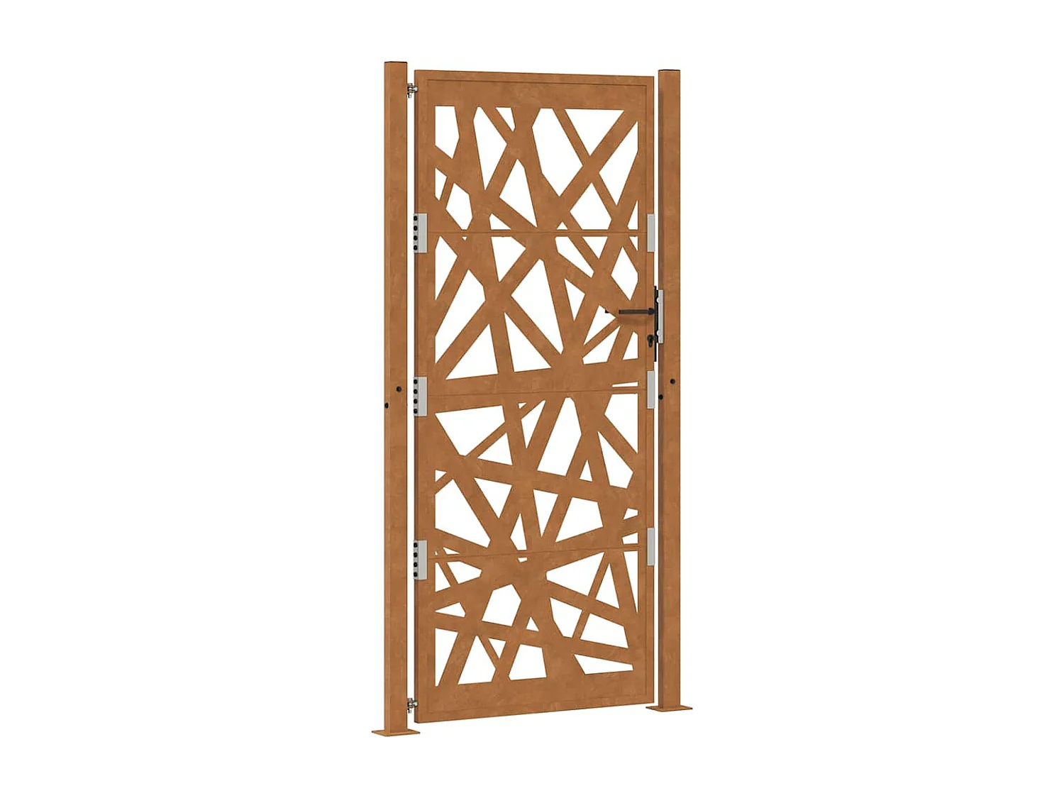 Porte de jardin acier résistant aux intempéries design lumière