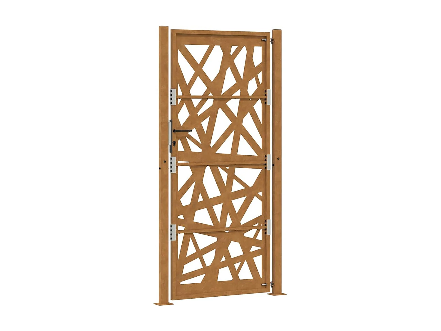 Porte de jardin acier résistant aux intempéries design lumière