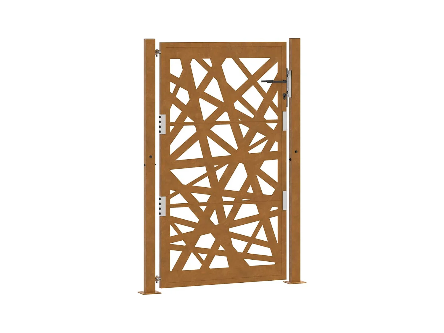 Porte de jardin acier résistant aux intempéries design lumière