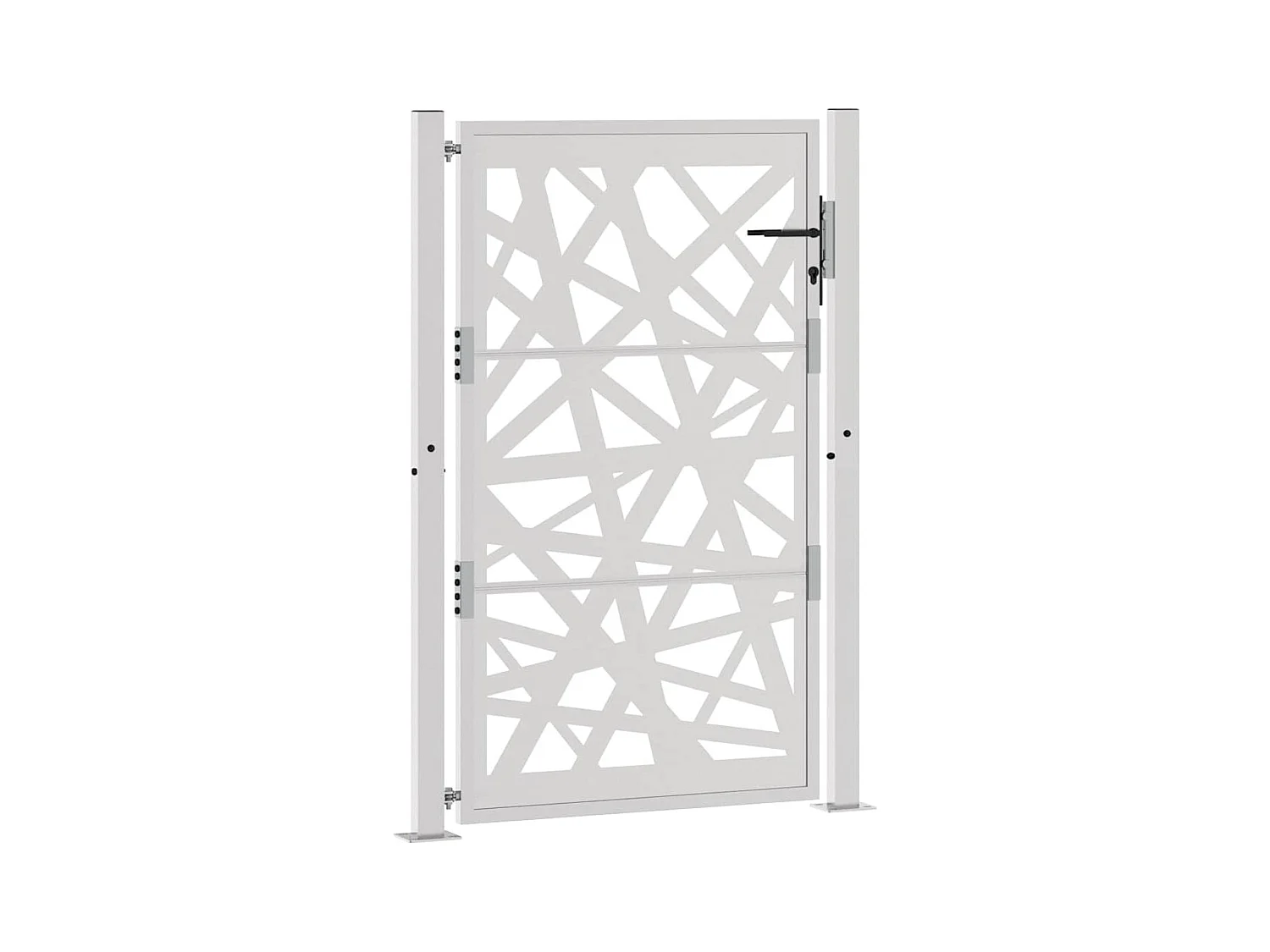 Porte de jardin acier résistant aux intempéries design lumière