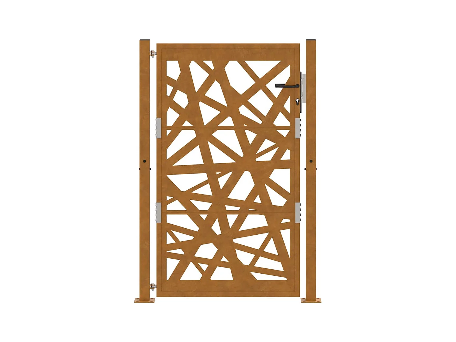 Porte de jardin acier résistant aux intempéries design lumière