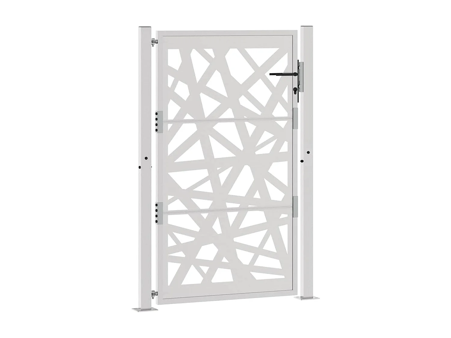 Gartentor Stahl wetterfest Design hell