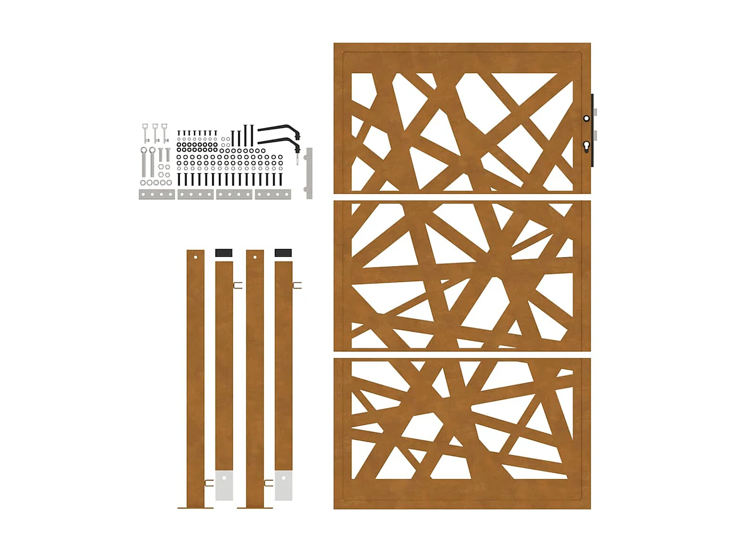 Gartentor Stahl wetterfest Design hell