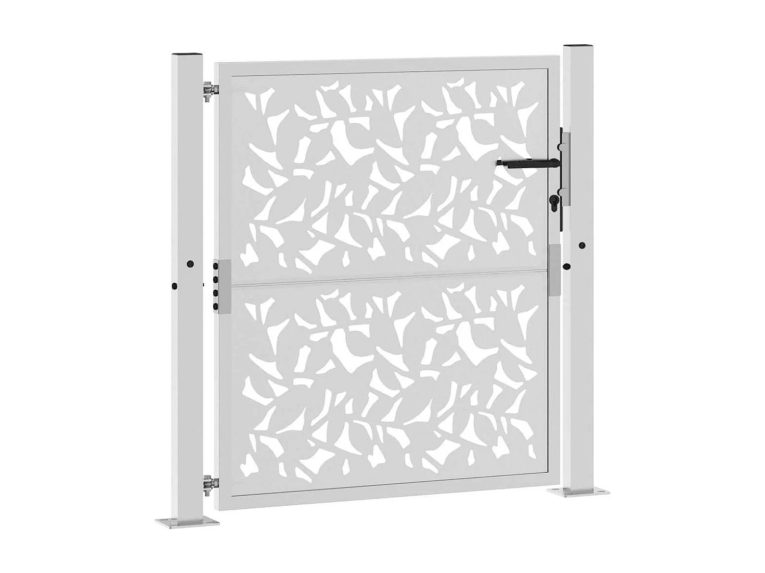 Design del cancello da giardino in acciaio resistente alle intemperie