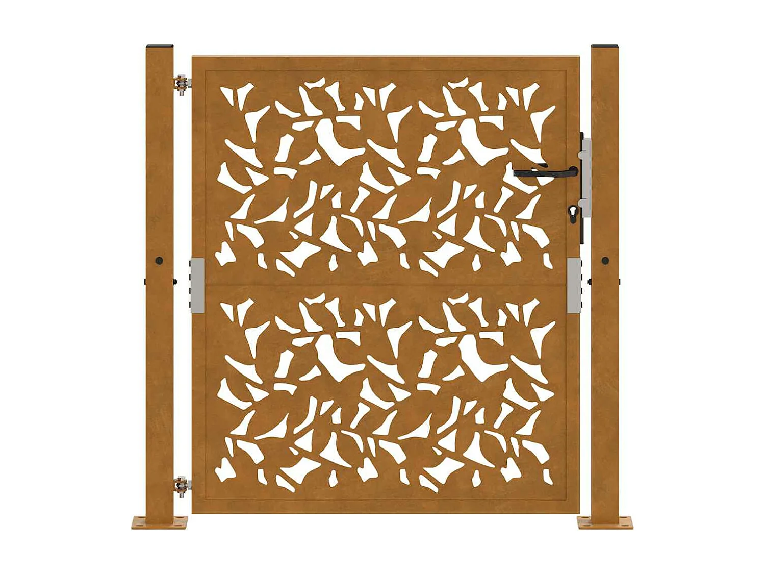 Design del cancello da giardino in acciaio resistente alle intemperie