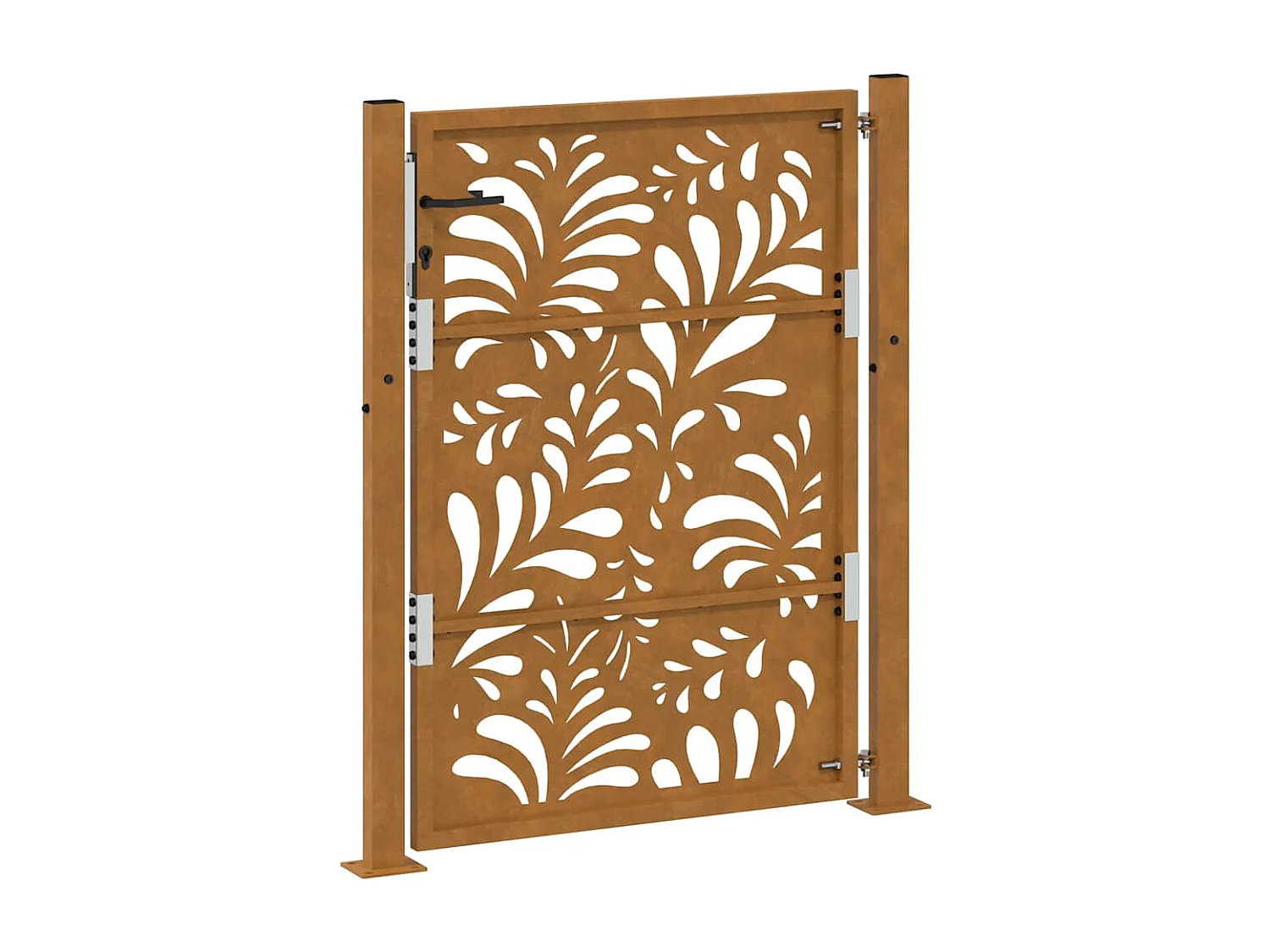 Porte de jardin acier résistant aux intempéries design vagues