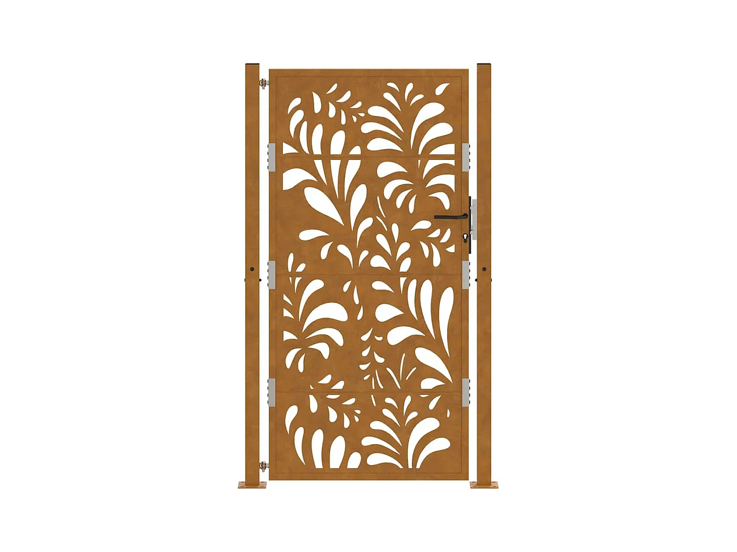 Porte de jardin acier résistant aux intempéries design vagues