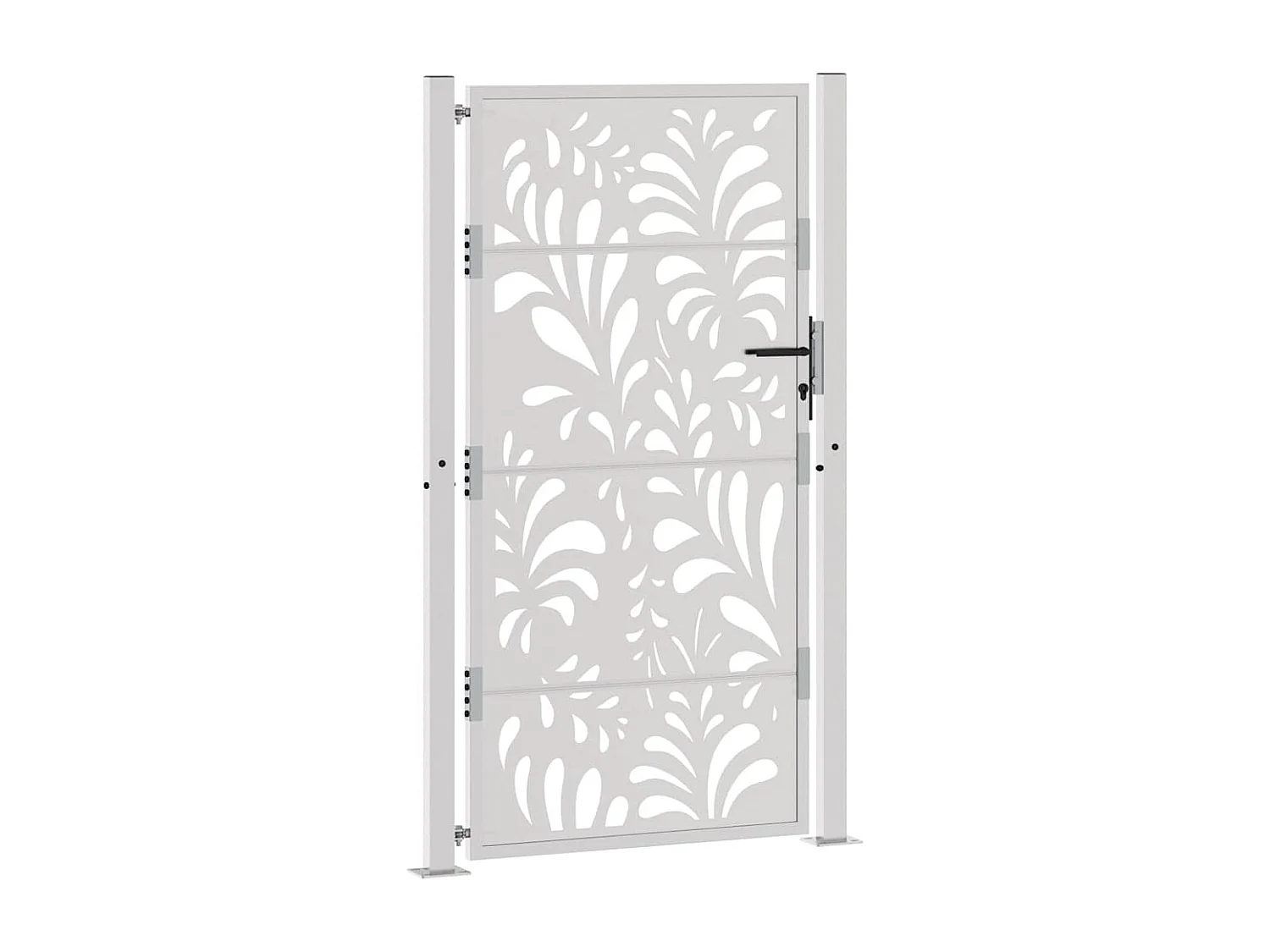 Porte de jardin acier résistant aux intempéries design vagues