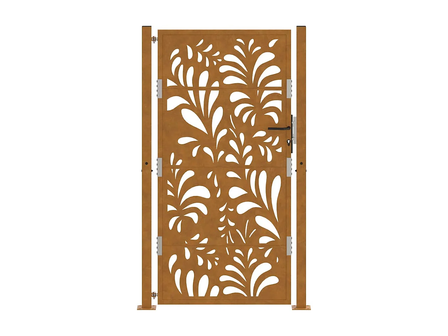 Porte de jardin acier résistant aux intempéries design vagues