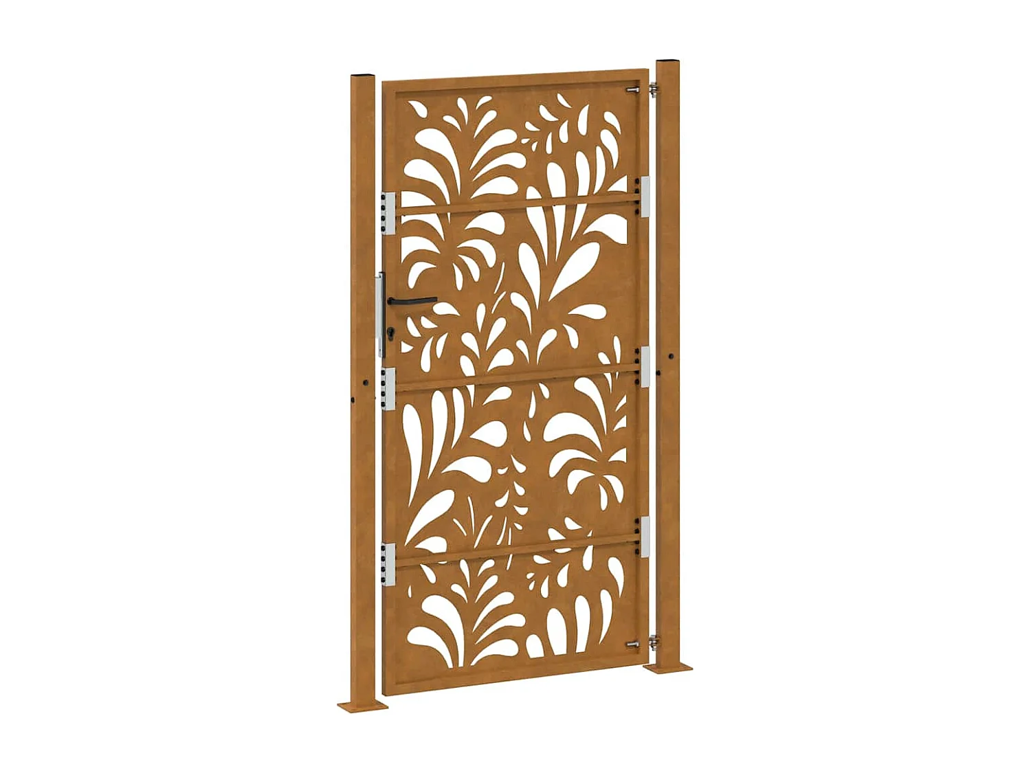 Porte de jardin acier résistant aux intempéries design vagues