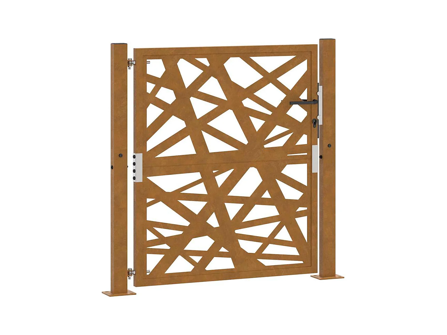 Porte de jardin acier résistant aux intempéries design lumière