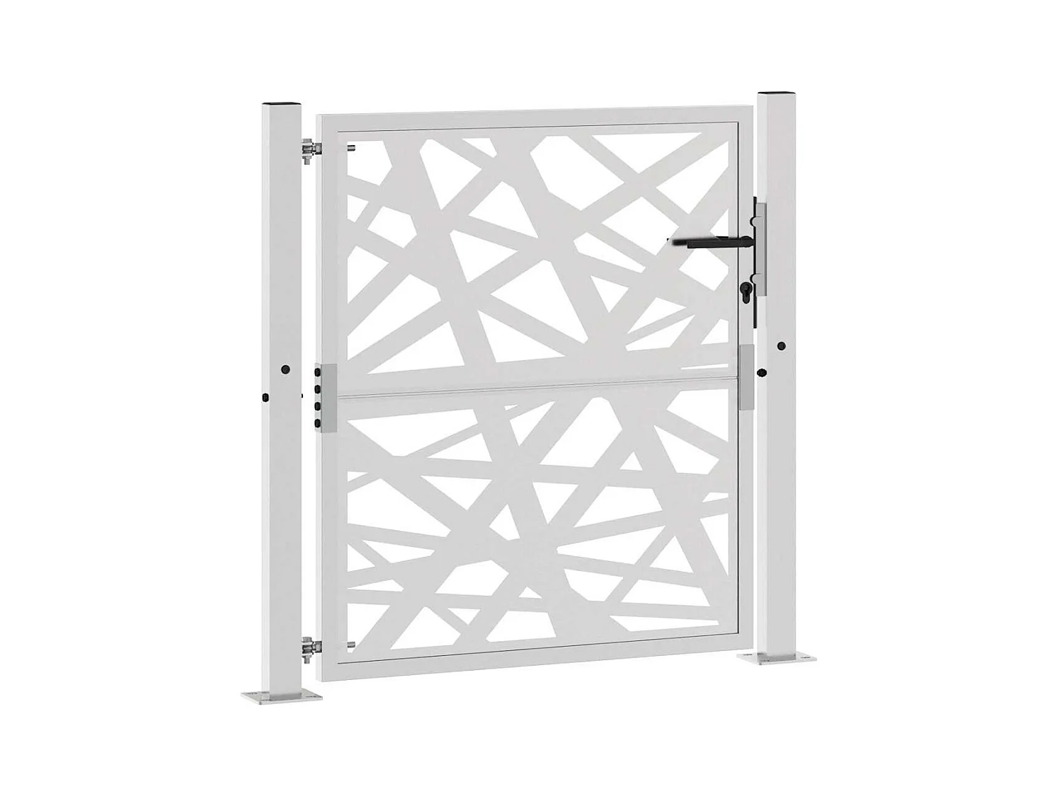 Porte de jardin acier résistant aux intempéries design lumière