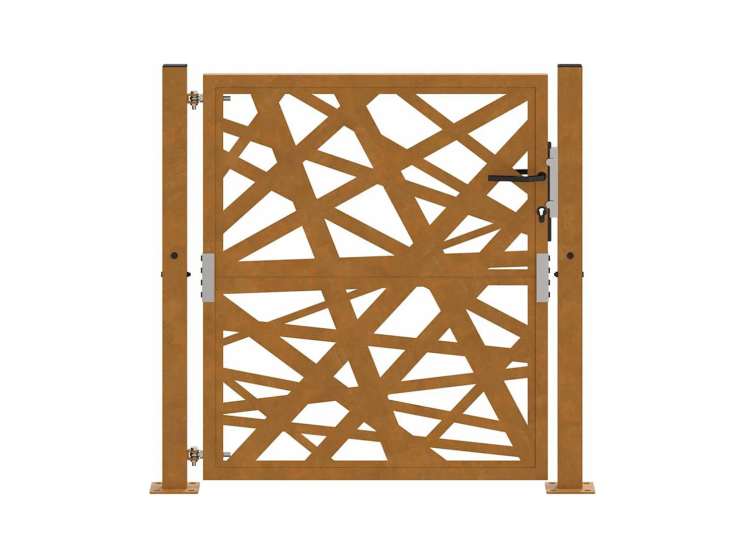 Porte de jardin acier résistant aux intempéries design lumière