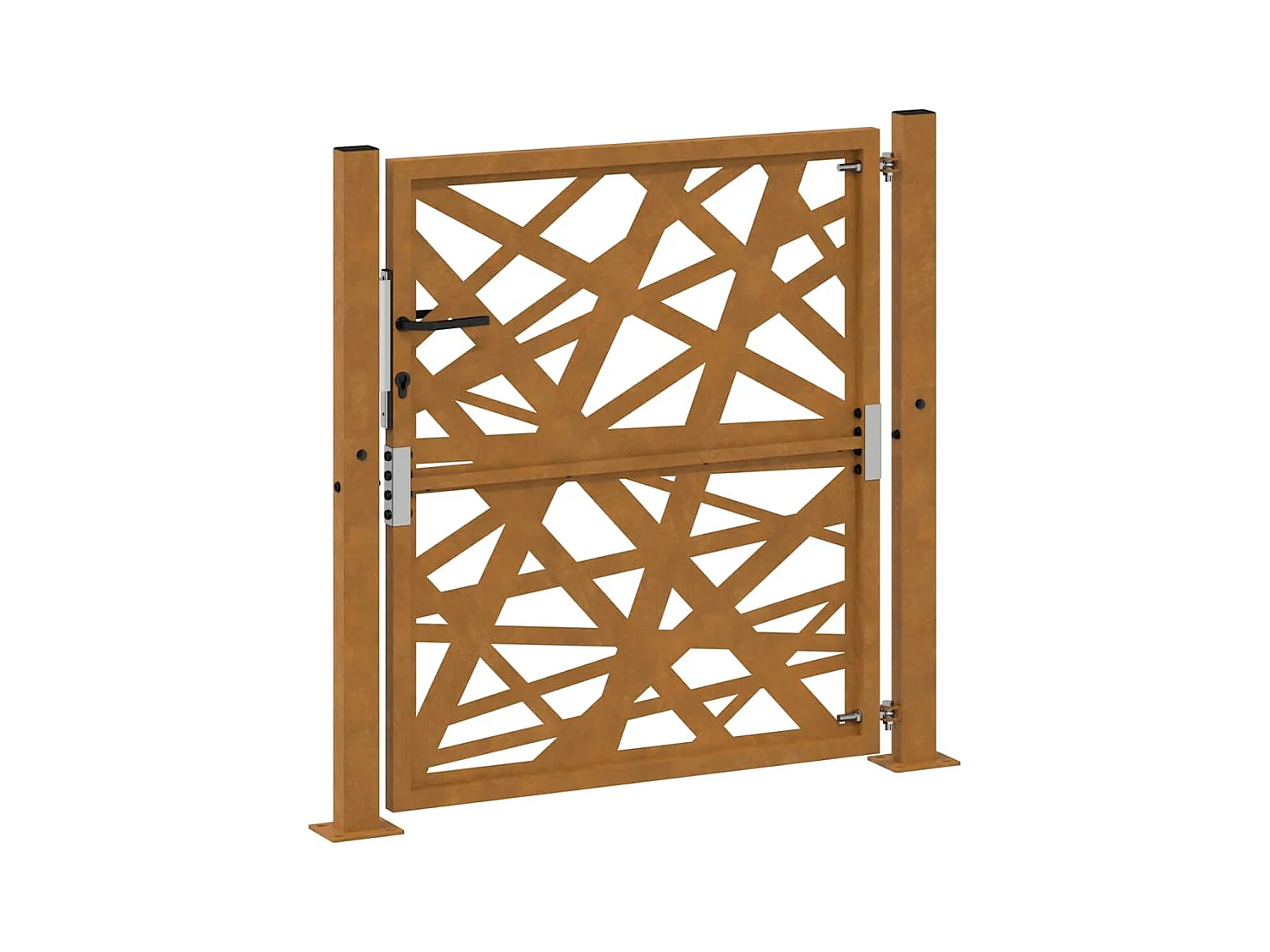 Porte de jardin acier résistant aux intempéries design lumière