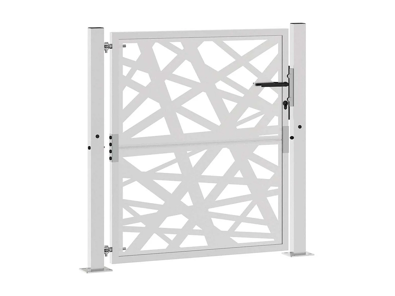 Porte de jardin acier résistant aux intempéries design lumière