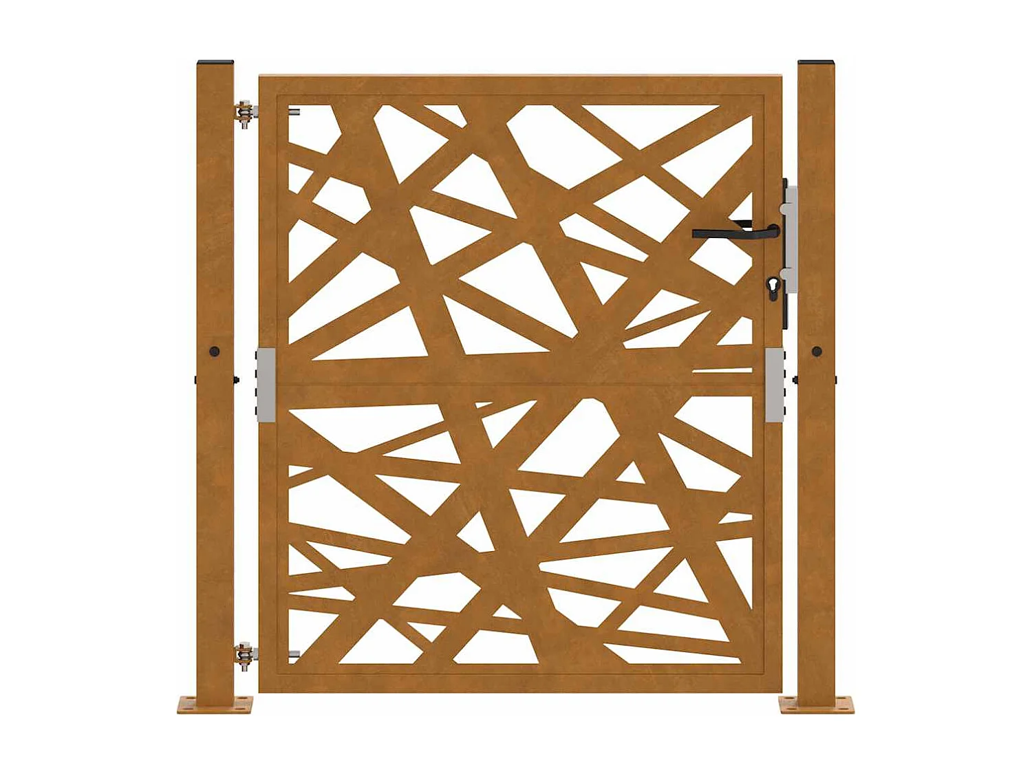 Porte de jardin acier résistant aux intempéries design lumière