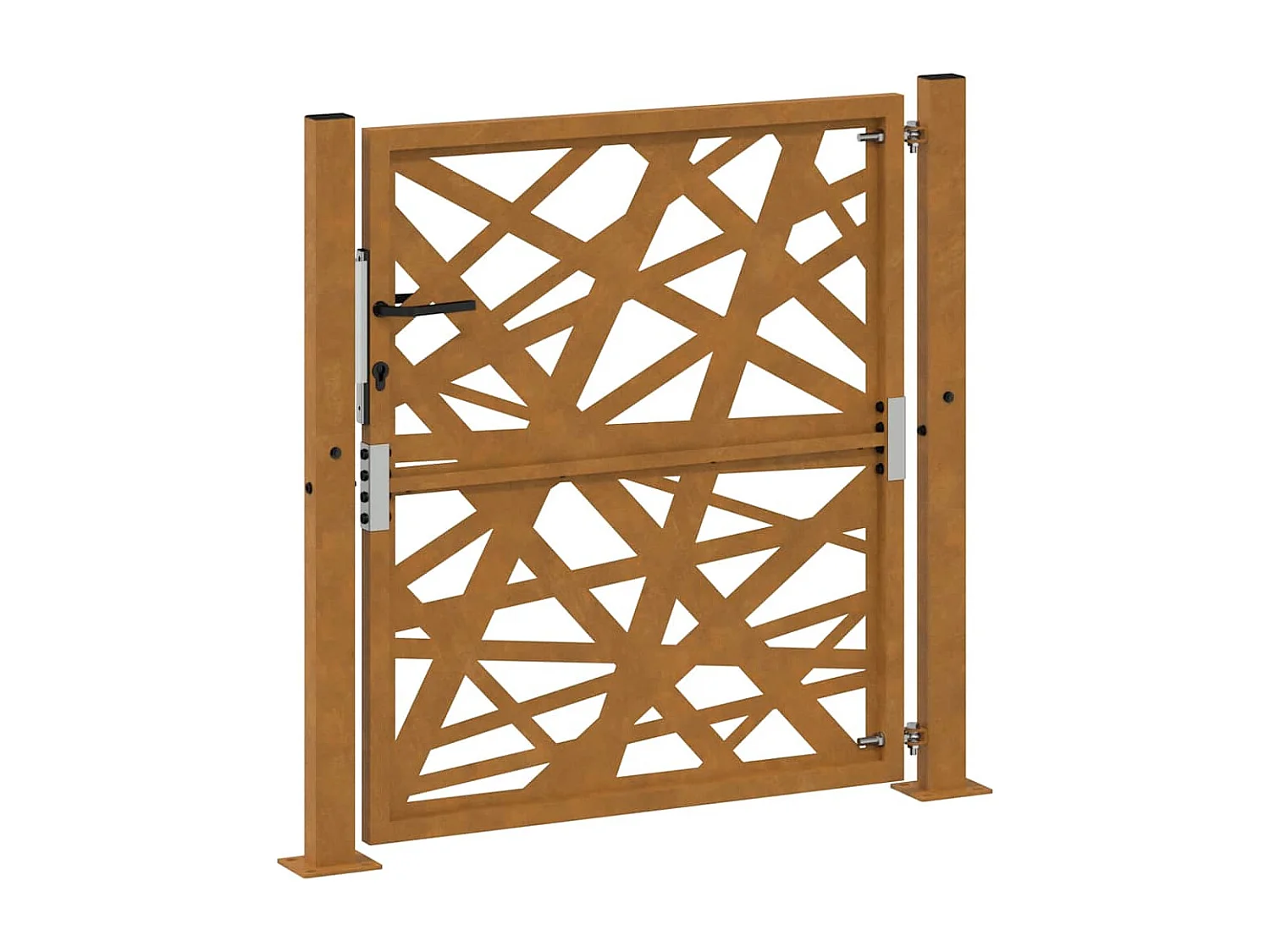 Porte de jardin acier résistant aux intempéries design lumière