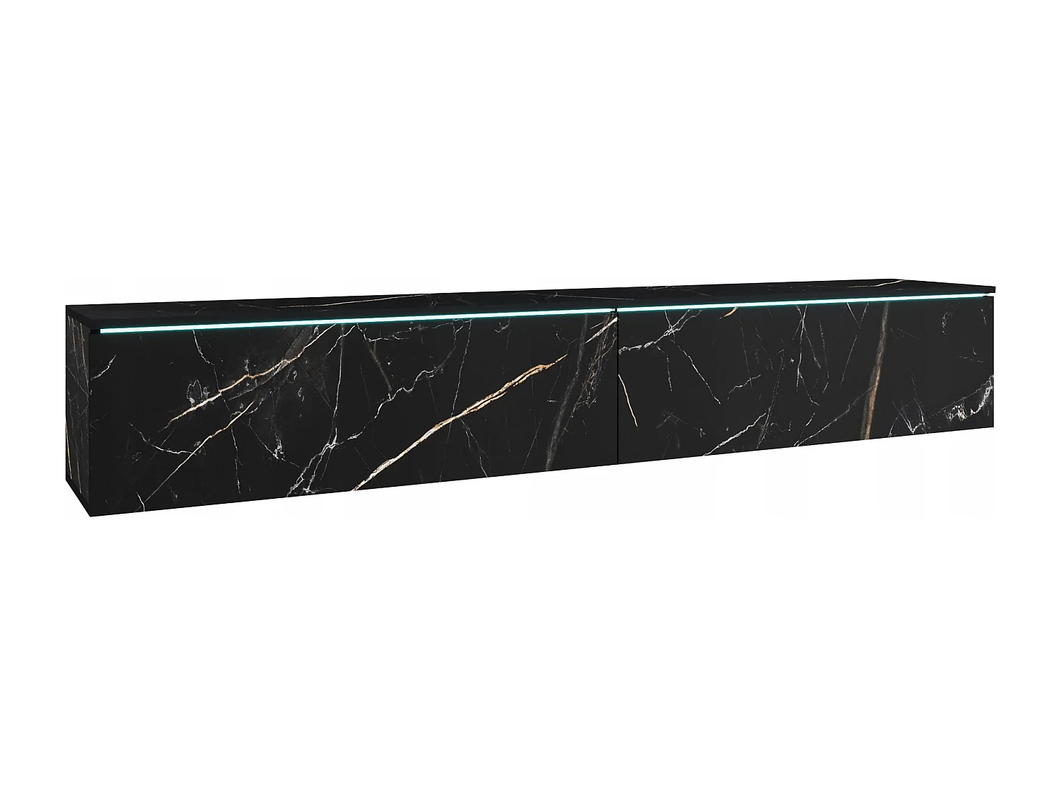 TV-Lowboard D 180 cm, Fernsehschrank, Wohnzimmermöbel, ohne LED-Beleuchtung, Farbe San Sebastian