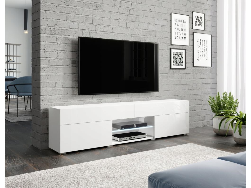 TV-meubel met laden 180 cm wit