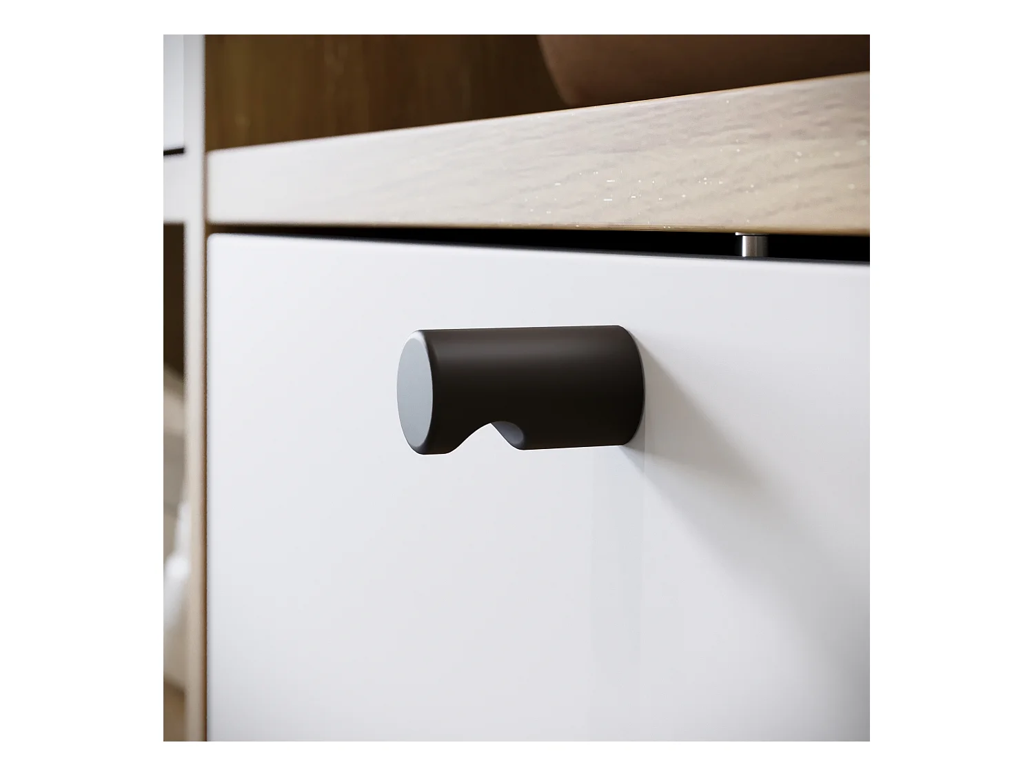 Nowoczesna garderoba 90 cm szafa do przedpokoju z lustrem półkami i drążkiem mat artisan biały