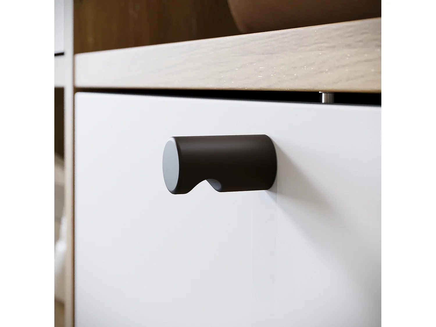 Armoire moderne 90 cm armoire dentrée avec miroir étagères et tringle mat artisan blanc