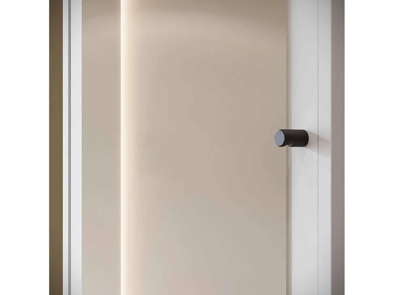 Armoire moderne 90 cm armoire dentrée avec miroir étagères et tringle mat blanc