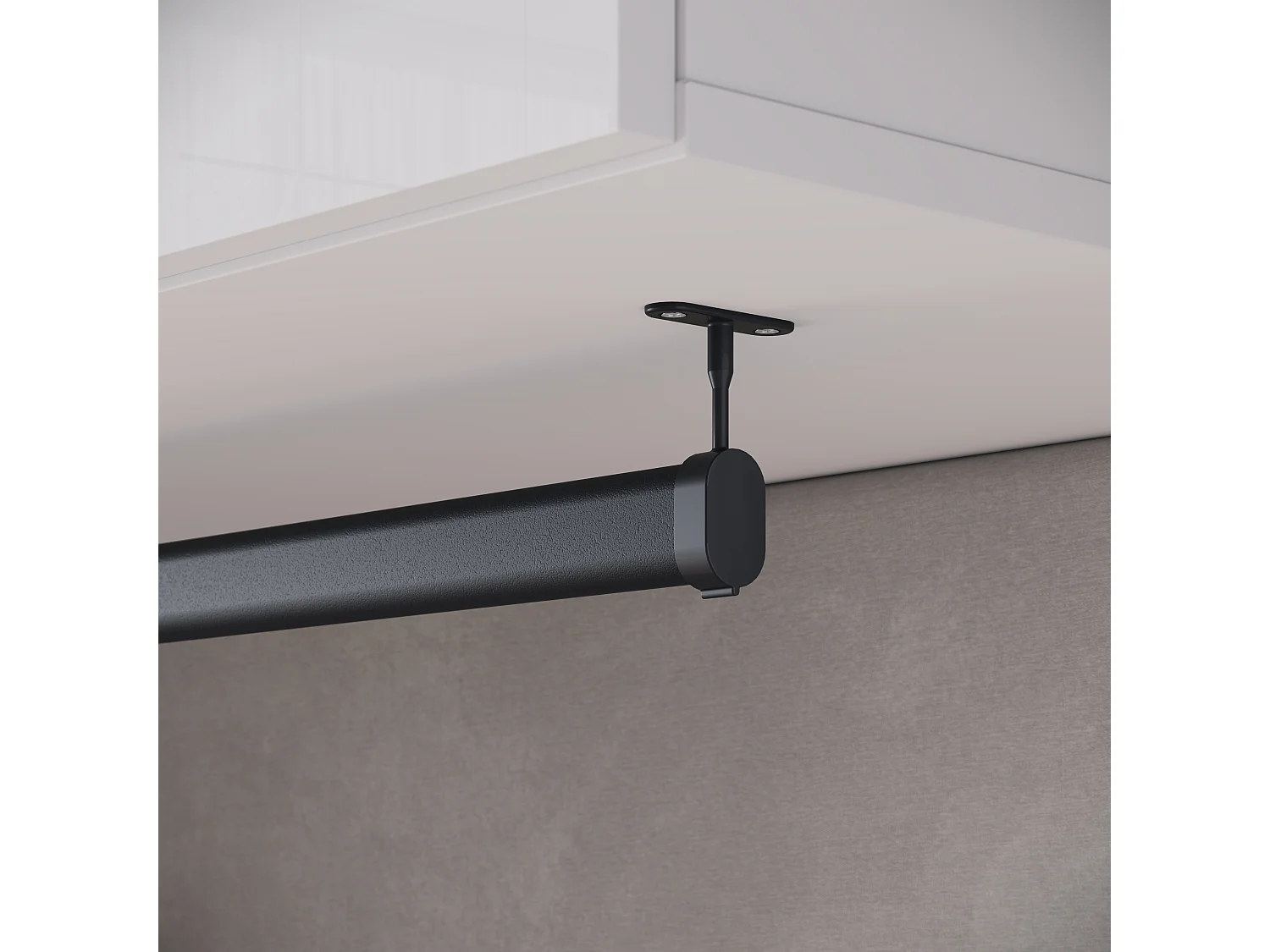 Modern vit entrégarderob med spegel, stoppad sits och hyllor - Funktionell vestiaire med elegant design