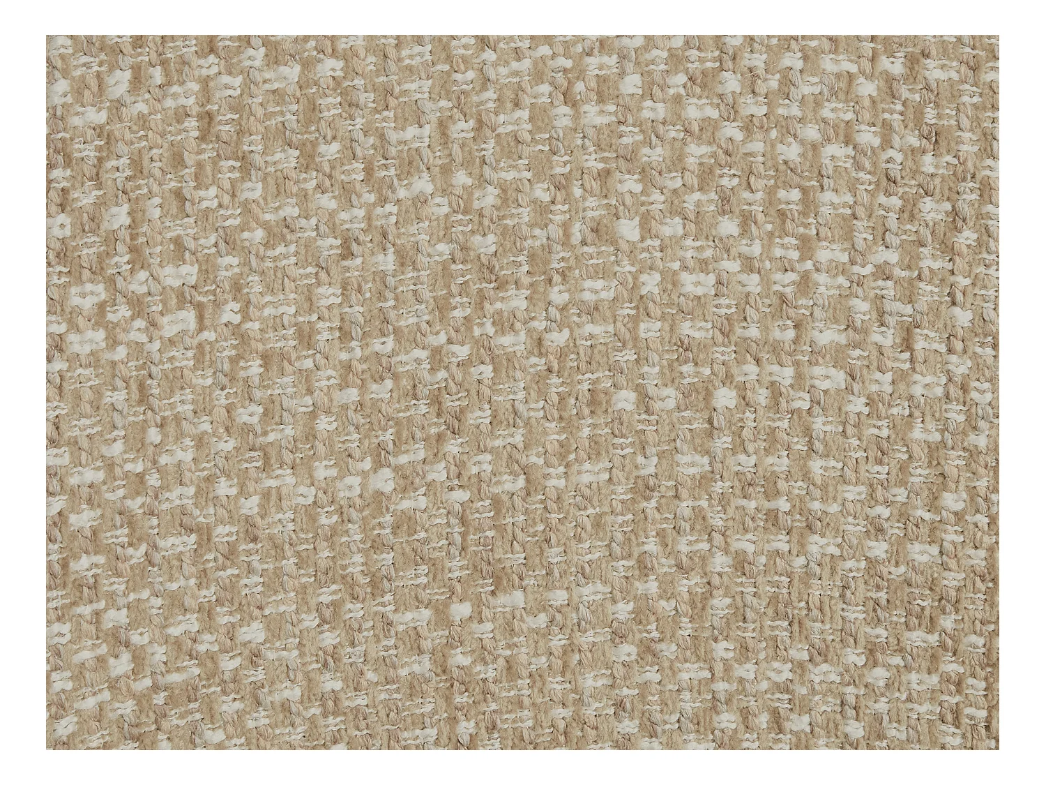 Fauteuil pivotant en tissu texturé beige NAROLIA