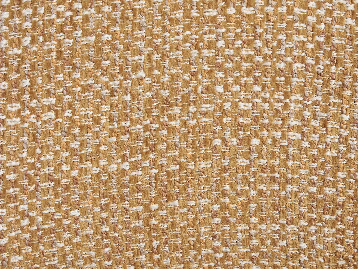 Fauteuil pivotant en tissu texturé jaune moutarde NAROLIA de Maison Céphy