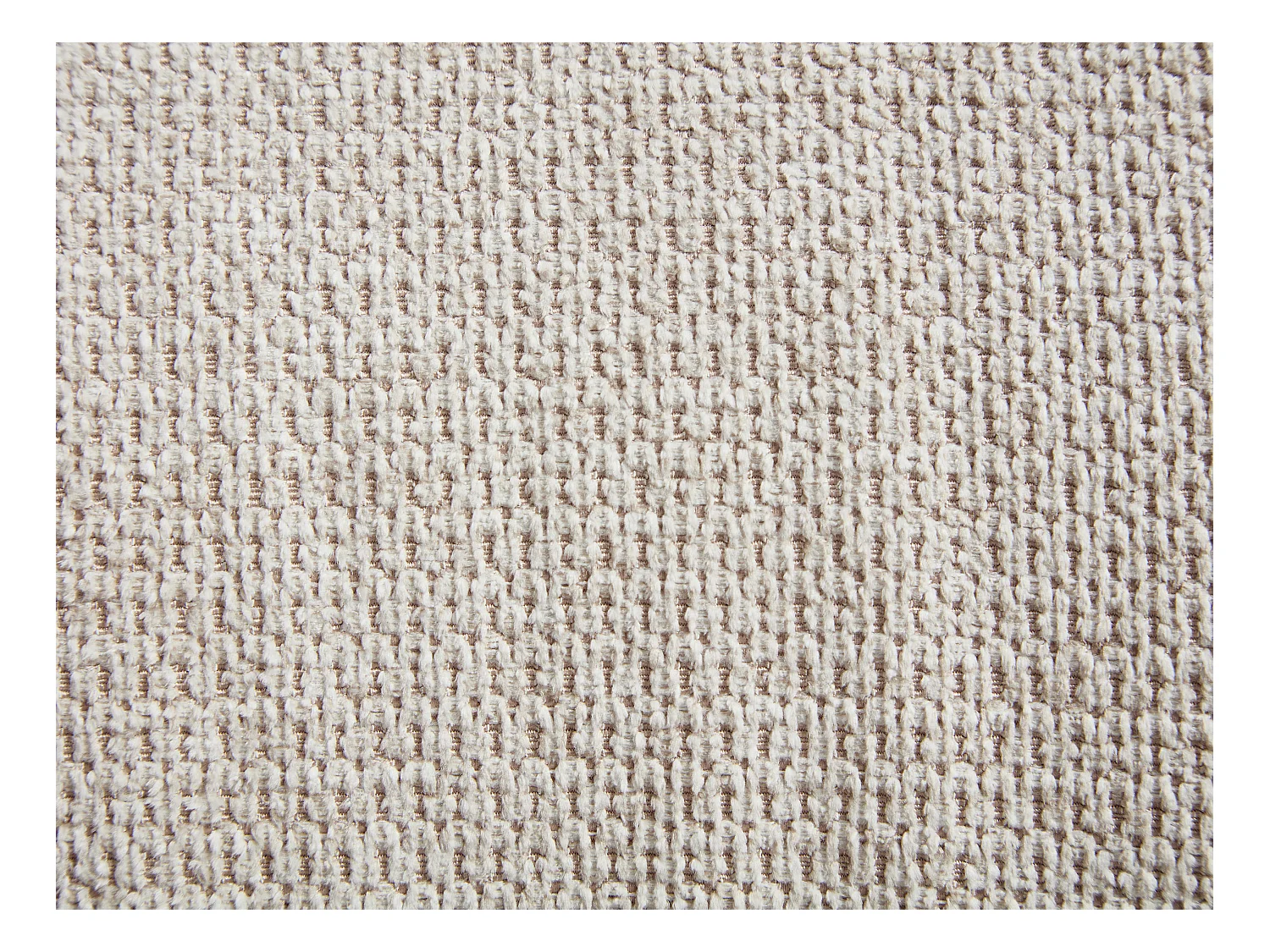 Beige struktureret stofstol ZELUVA